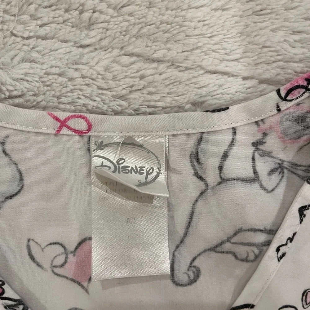 Disney Aristocats Marie Print Top with Pink and Black Accents - Picture 2 of 2